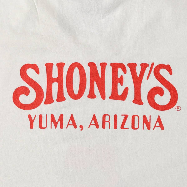 90'S Fruit of the Loom BEST SHONEY'S Advertising T-Shirt, Made in USA, Men's XL equivalent, Vintage cotton white type Vintage Second Hand