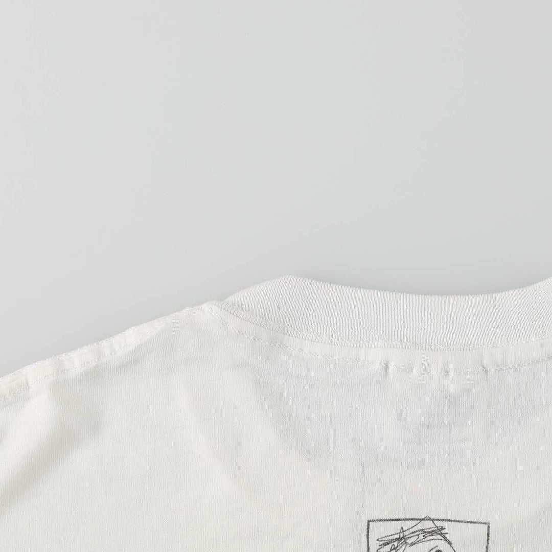 90'S Tee Jays selec-T Charlie's Advertising T-Shirt Made in USA Men's L equivalent Vintage polyester white type Vintage Second Hand