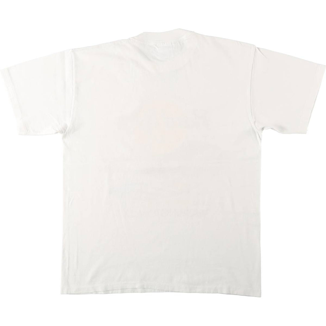HARD ROCK CAFE Eagle Pattern Advertising T-Shirt, Made in USA, Men's Size L (approx.), Vintage cotton white type Vintage Second Hand