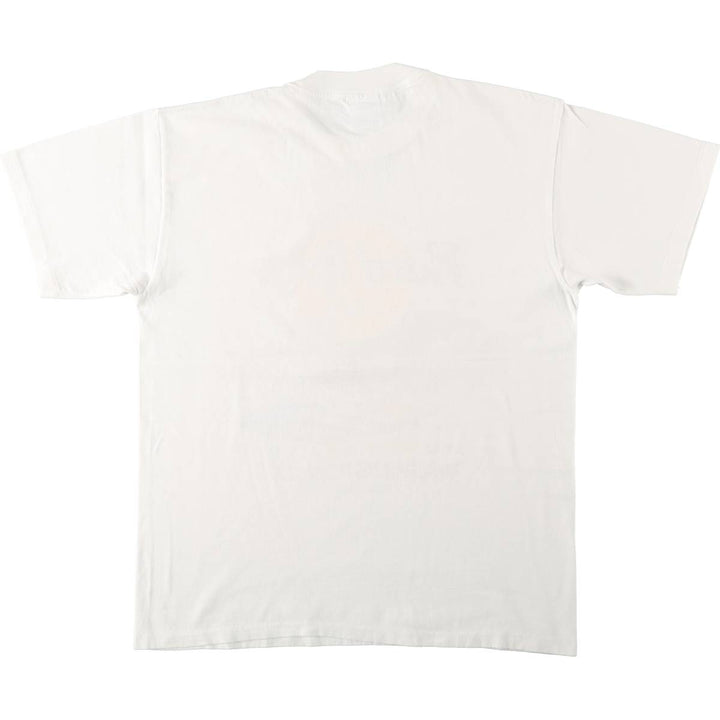 HARD ROCK CAFE Eagle Pattern Advertising T-Shirt, Made in USA, Men's Size L (approx.), Vintage cotton white type Vintage Second Hand