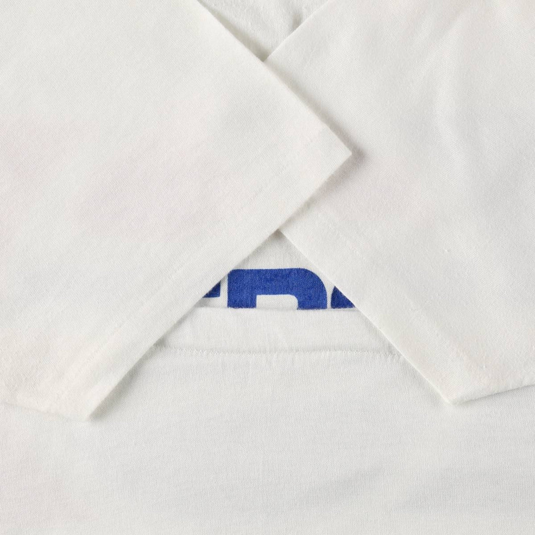 90'S Hanes Fifty-Fifty Blue Tag Pepsi Advertising T-Shirt, Made in USA, Men's XL equivalent, Vintage cotton white type Vintage Second Hand