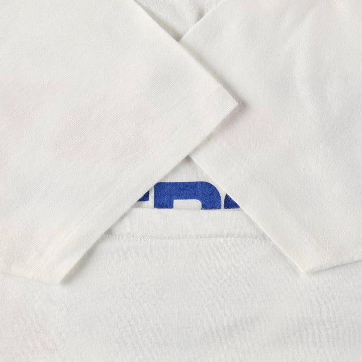 90'S Hanes Fifty-Fifty Blue Tag Pepsi Advertising T-Shirt, Made in USA, Men's XL equivalent, Vintage cotton white type Vintage Second Hand