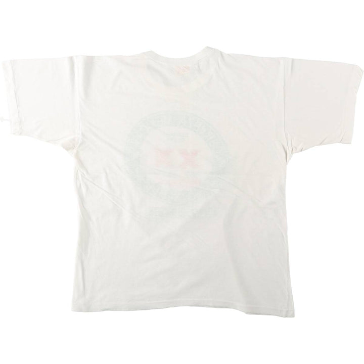 90'S Red Lantern DOS EQUIS Advertising T-Shirt, Men's Size L (Equivalent), Vintage cotton white type Vintage Second Hand