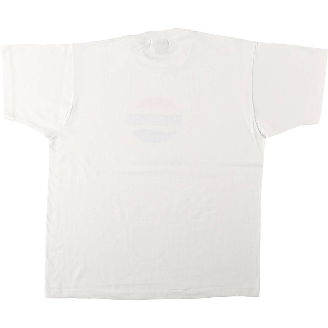 90'S SCREEN STARS BEST PEPSI Pepsi Advertising T-Shirt, Made in USA, Men's XL equivalent, Vintage cotton white type Vintage Second Hand