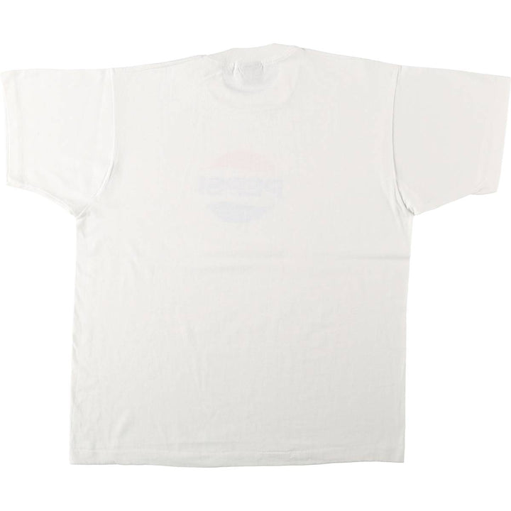 90'S SCREEN STARS BEST PEPSI Pepsi Advertising T-Shirt, Made in USA, Men's XL equivalent, Vintage cotton white type Vintage Second Hand