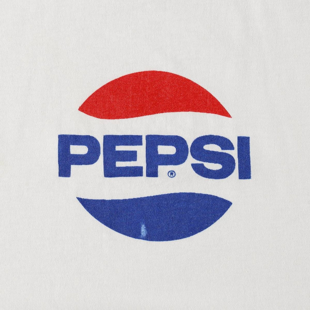 90'S SCREEN STARS BEST PEPSI Pepsi Advertising T-Shirt, Made in USA, Men's XL equivalent, Vintage cotton white type Vintage Second Hand