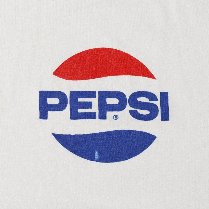 90'S SCREEN STARS BEST PEPSI Pepsi Advertising T-Shirt, Made in USA, Men's XL equivalent, Vintage cotton white type Vintage Second Hand