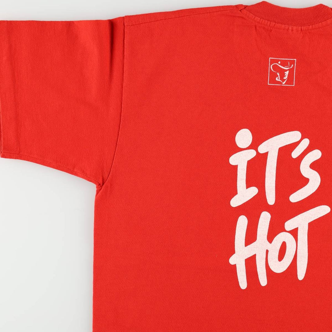 90'S SCREEN STARS Printed T-shirt, Men's, Size L, Vintage cotton red type Vintage Second Hand