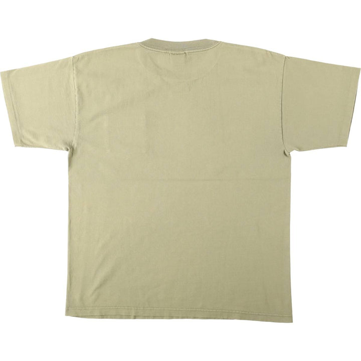 90'S LUCKY STRIKE advertising T-shirt, Made in USA, Men's XL equivalent, Vintage cotton Khaki type Vintage Second Hand