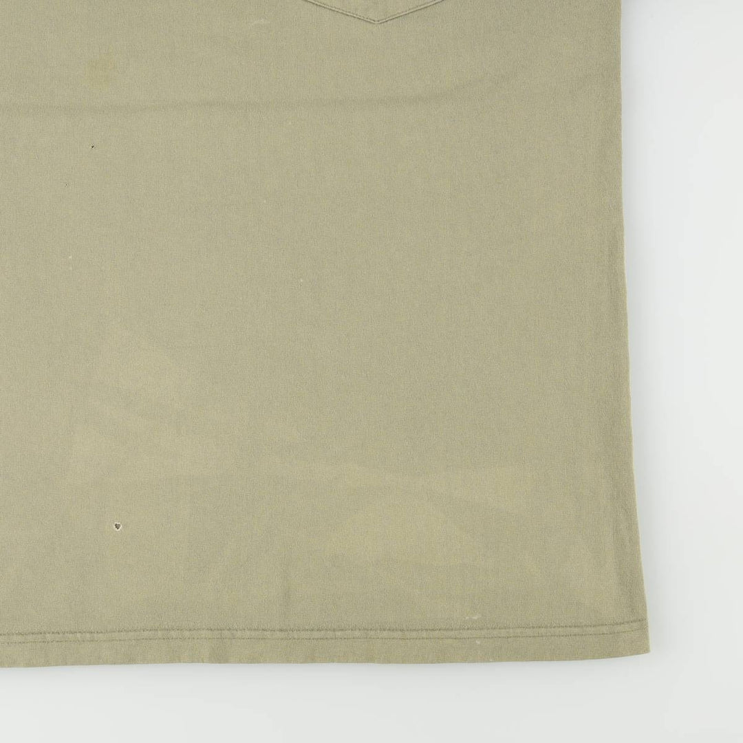 90'S LUCKY STRIKE advertising T-shirt, Made in USA, Men's XL equivalent, Vintage cotton Khaki type Vintage Second Hand