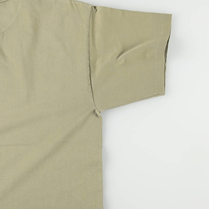 90'S LUCKY STRIKE advertising T-shirt, Made in USA, Men's XL equivalent, Vintage cotton Khaki type Vintage Second Hand