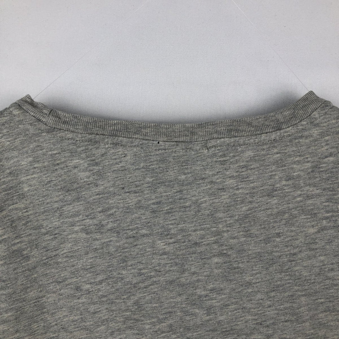 Ralph Lauren POLO by Ralph Lauren short sleeve one point logo T-shirt men's M size cotton gray type Vintage Second Hand