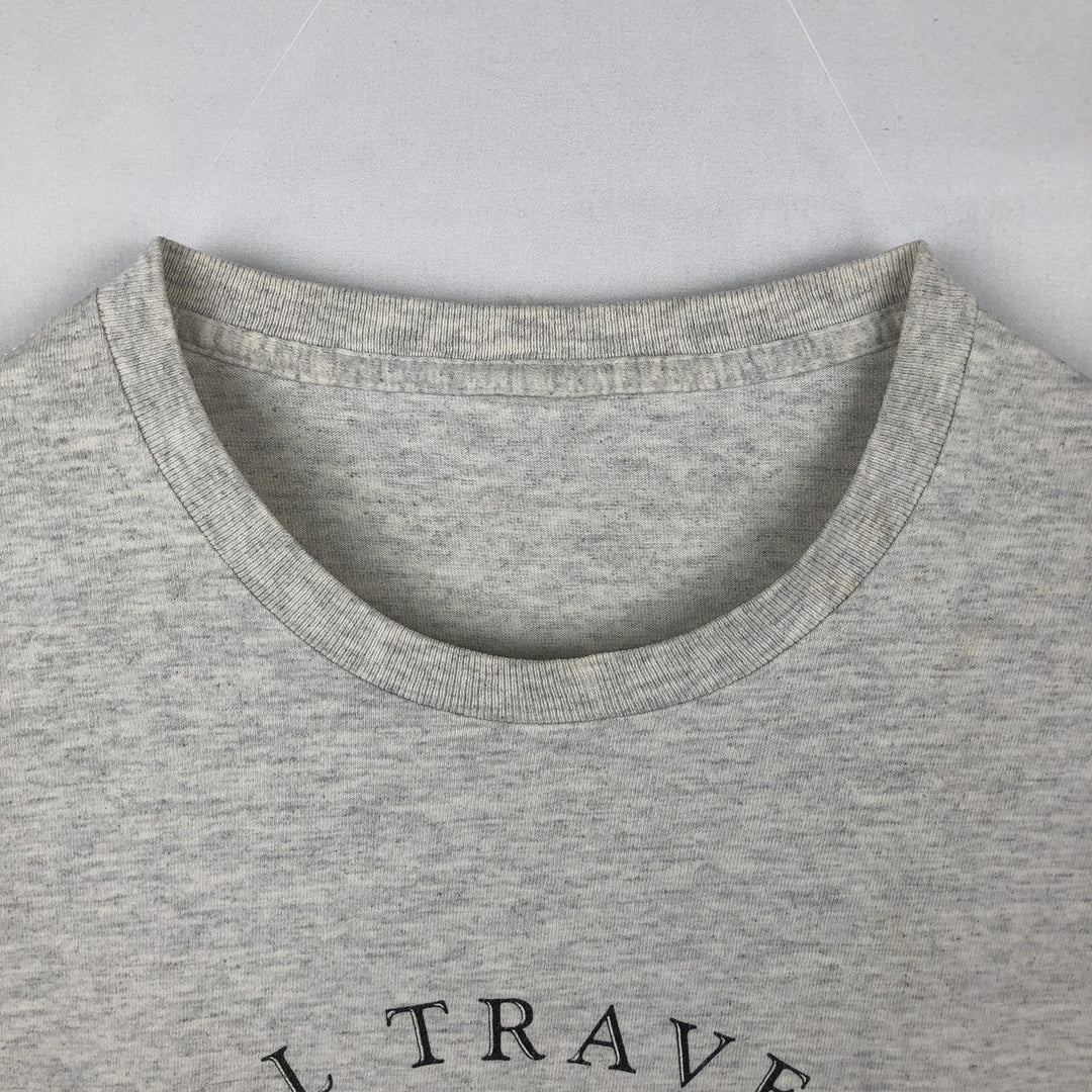 Levi's short-sleeved printed T-shirt, men's size M (approx.) unclear gray type Vintage Second Hand