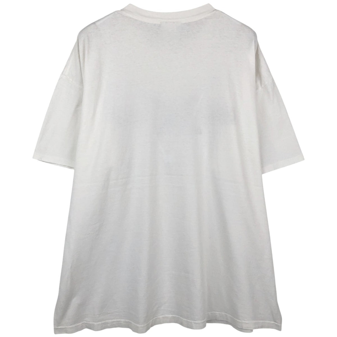 90'S Marith François Girbaud Short-Sleeve Printed T-Shirt, Made in USA, Men's XXL equivalent, Crew Neck (Round Neck), Vintage cotton white type Vintage Second Hand