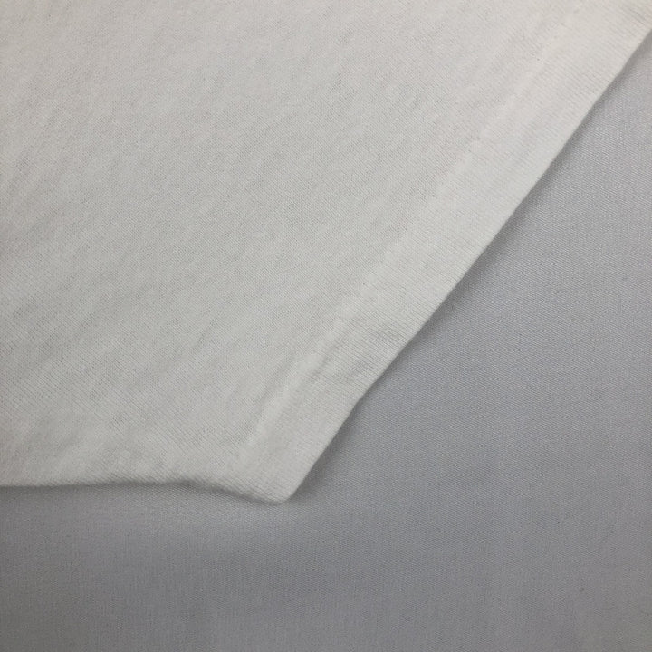 90'S Marith François Girbaud Short-Sleeve Printed T-Shirt, Made in USA, Men's XXL equivalent, Crew Neck (Round Neck), Vintage cotton white type Vintage Second Hand