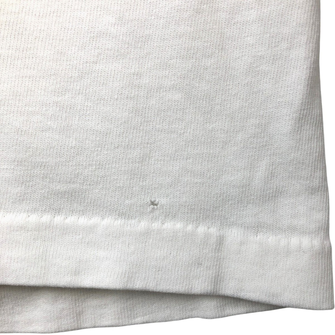 90'S Marith François Girbaud Short-Sleeve Printed T-Shirt, Made in USA, Men's XXL equivalent, Crew Neck (Round Neck), Vintage cotton white type Vintage Second Hand
