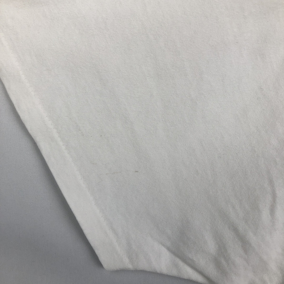 90'S Marith François Girbaud Short-Sleeve Printed T-Shirt, Made in USA, Men's XXL equivalent, Crew Neck (Round Neck), Vintage cotton white type Vintage Second Hand