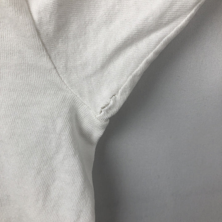 90'S Marith François Girbaud Short-Sleeve Printed T-Shirt, Made in USA, Men's XXL equivalent, Crew Neck (Round Neck), Vintage cotton white type Vintage Second Hand