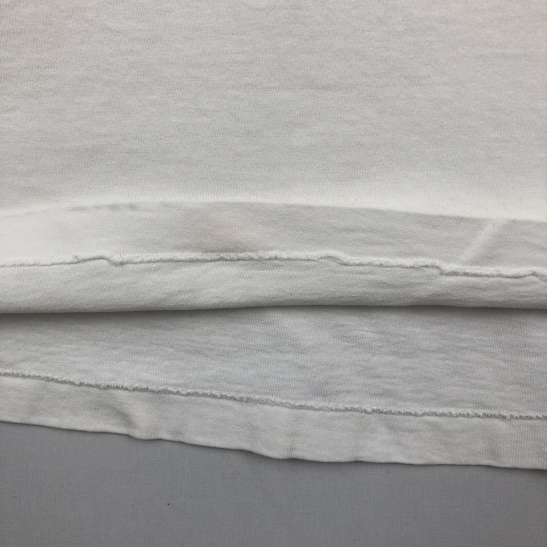 90'S Marith François Girbaud Short-Sleeve Printed T-Shirt, Made in USA, Men's XXL equivalent, Crew Neck (Round Neck), Vintage cotton white type Vintage Second Hand
