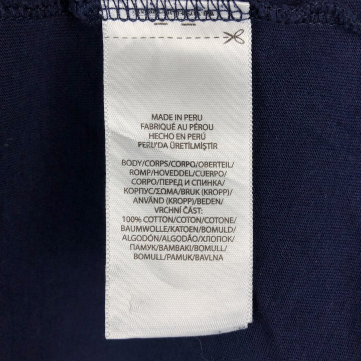 Ralph Lauren POLO RALPH LAUREN Short-Sleeve Logo T-Shirt, Men's Size L (Equivalent), Vintage cotton navy blue type Vintage Second Hand