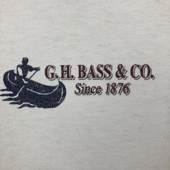 90'S GHBass Short-Sleeve Printed T-Shirt, Made in USA, Men's XL (approx.), Vintage. cotton white type Vintage Second Hand