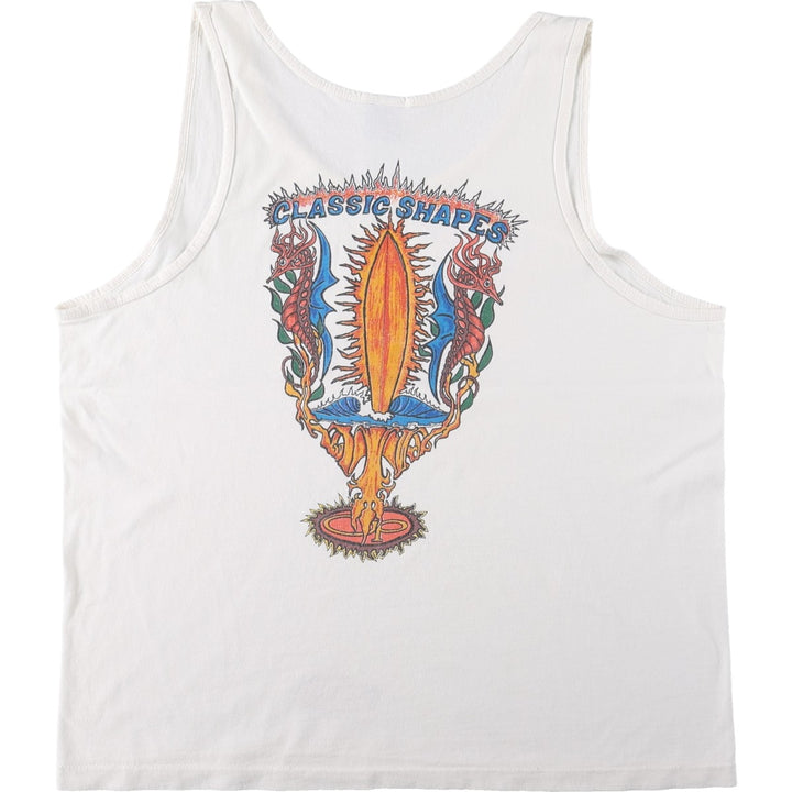 1980'S Ocean Pacific Blue Tag Tank Top, Made in USA, Men's XL equivalent, Vintage cotton white type Vintage Second Hand
