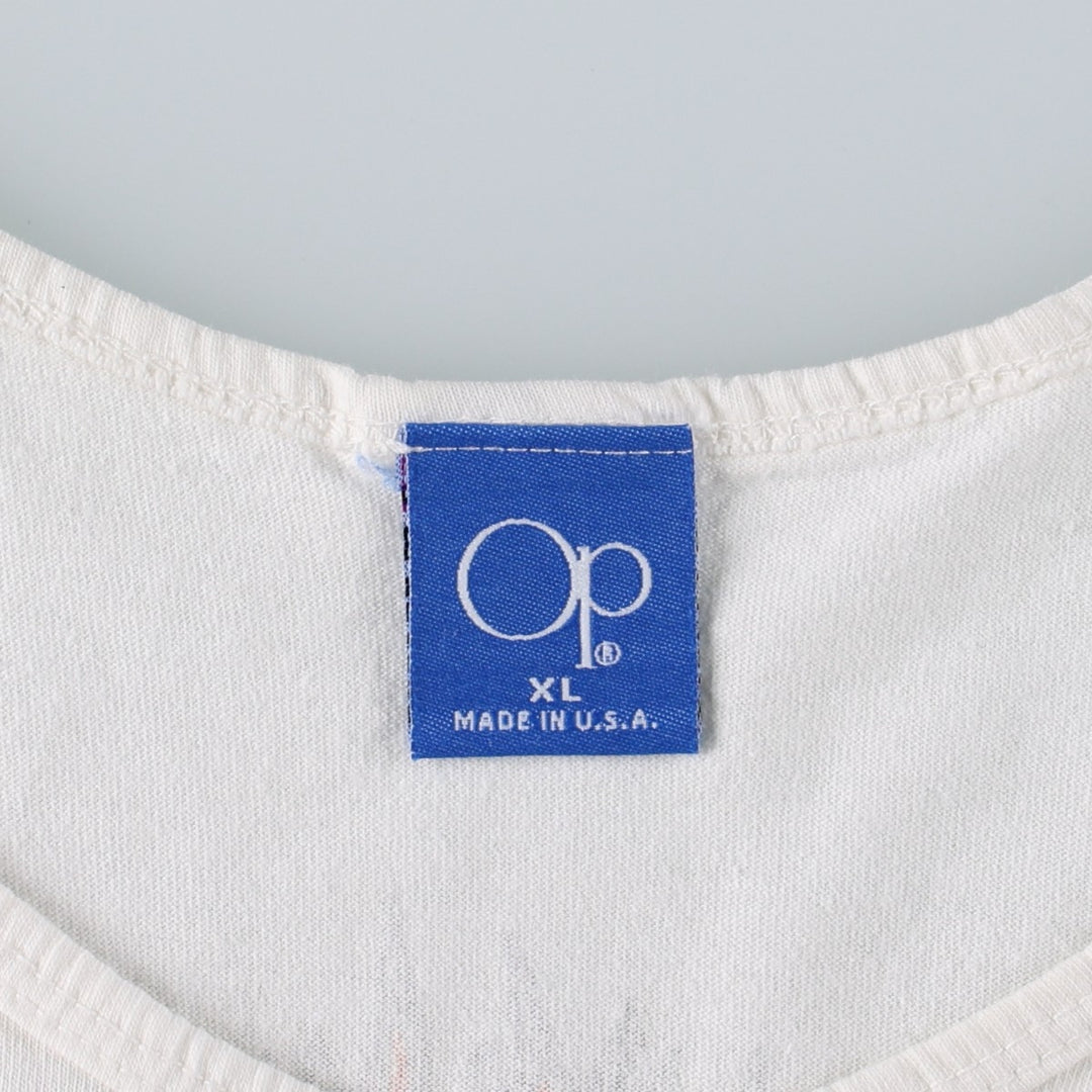 1980'S Ocean Pacific Blue Tag Tank Top, Made in USA, Men's XL equivalent, Vintage cotton white type Vintage Second Hand