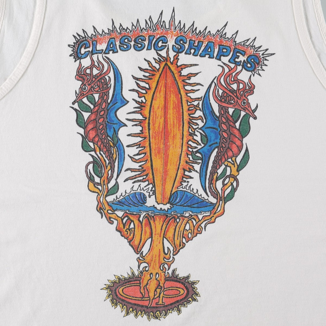 1980'S Ocean Pacific Blue Tag Tank Top, Made in USA, Men's XL equivalent, Vintage cotton white type Vintage Second Hand