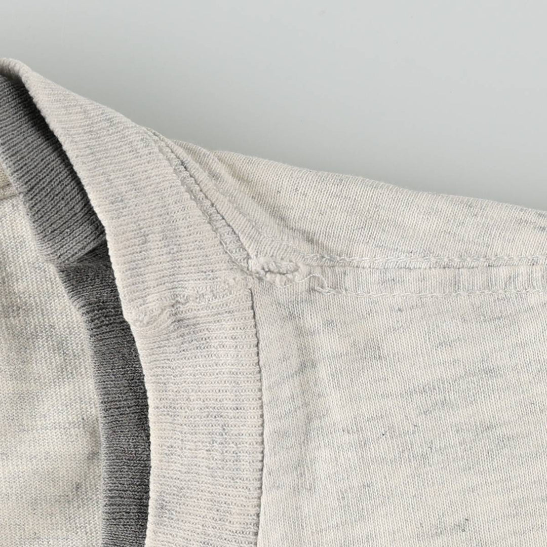 Eagle Pattern Animal T-Shirt, Made in USA, Men's Size M (Equivalent), Vintage cotton gray type Vintage Second Hand