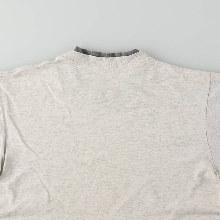 Eagle Pattern Animal T-Shirt, Made in USA, Men's Size M (Equivalent), Vintage cotton gray type Vintage Second Hand