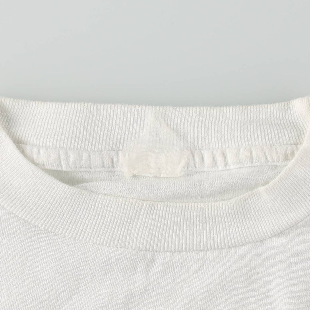 Frog Pattern Animal T-Shirt, Men's Size M (Equivalent), Vintage unclear white type Vintage Second Hand