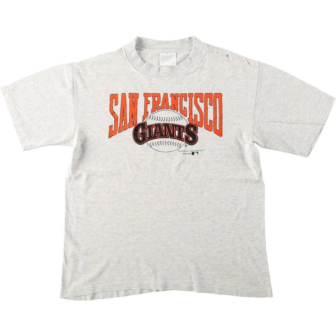 90'S BIKE MLB San Francisco Giants Sports Print T-Shirt, Made in USA, Men's Size M (Equivalent), Vintage cotton white type Vintage Second Hand