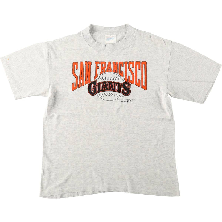 90'S BIKE MLB San Francisco Giants Sports Print T-Shirt, Made in USA, Men's Size M (Equivalent), Vintage cotton white type Vintage Second Hand