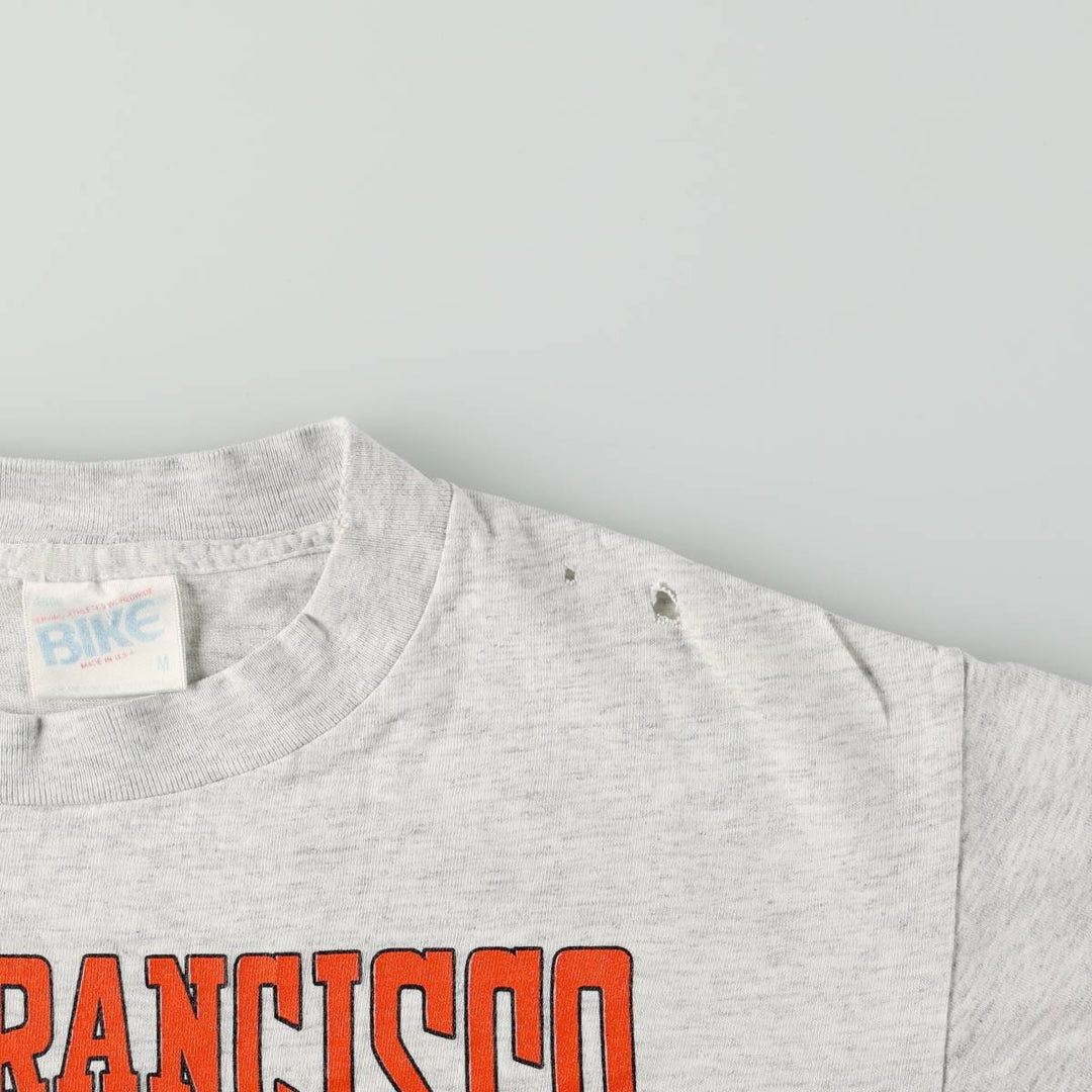 90'S BIKE MLB San Francisco Giants Sports Print T-Shirt, Made in USA, Men's Size M (Equivalent), Vintage cotton white type Vintage Second Hand