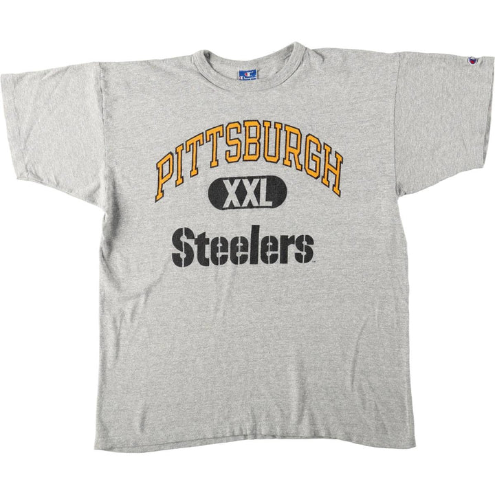 90'S Champion MLB Pittsburgh Pirates Sports Print T-Shirt, Made in USA, Vintage cotton gray type Vintage Second Hand