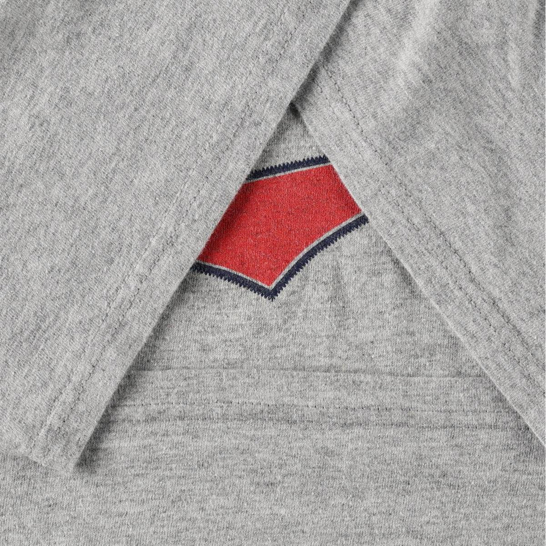 2000'S Adidas sports print T-shirt, men's size L (approx.) cotton gray type Vintage Second Hand