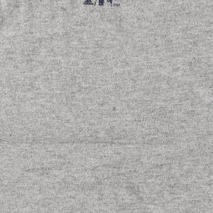 2000'S Adidas sports print T-shirt, men's size L (approx.) cotton gray type Vintage Second Hand