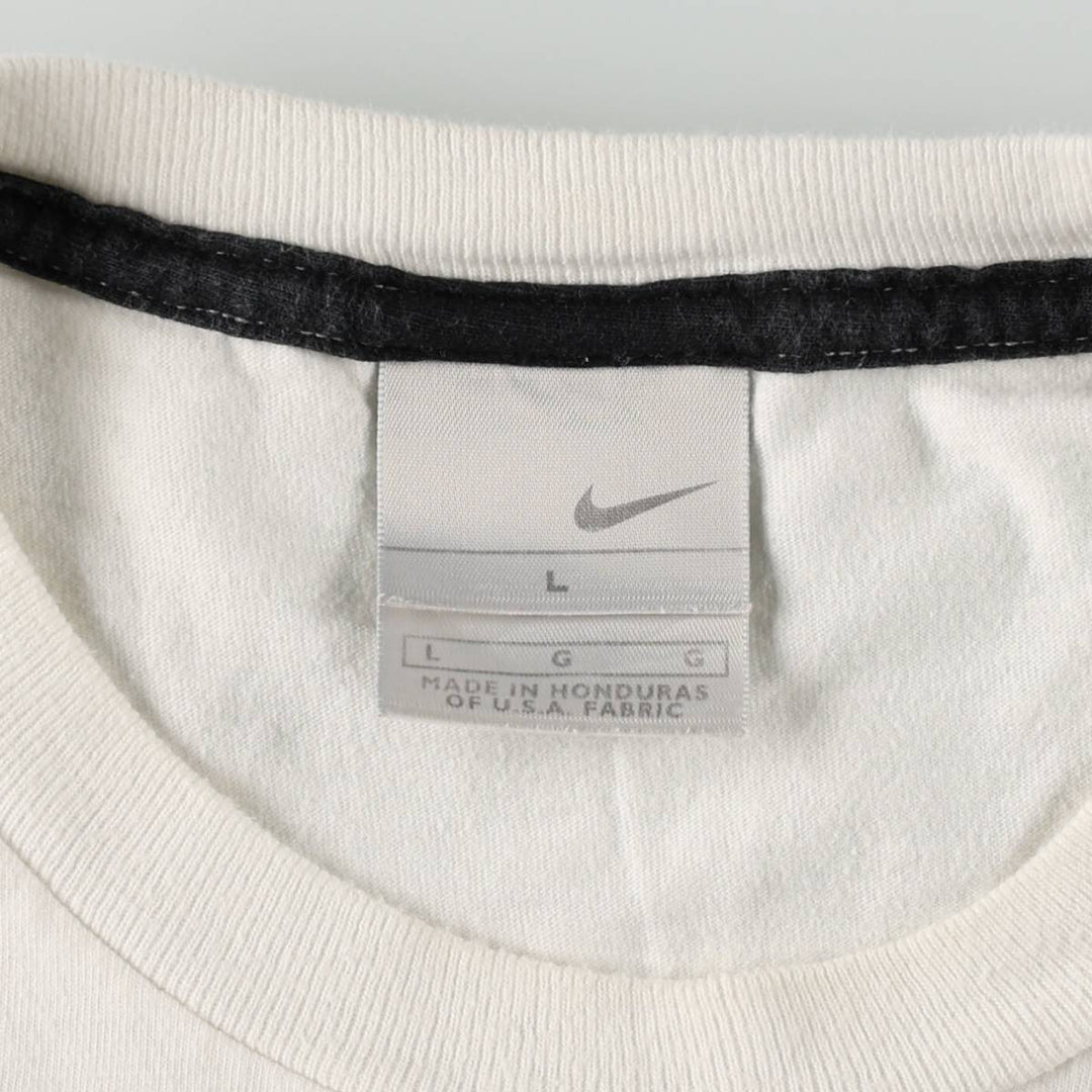 00'S Nike One Point Logo T-shirt Men's L size cotton white type Vintage Second Hand