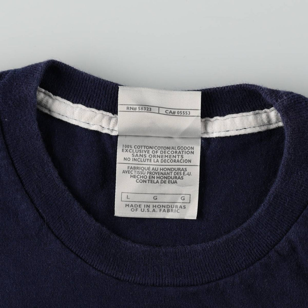 00'S Nike One Point Logo T-shirt Men's L size cotton navy blue type Vintage Second Hand