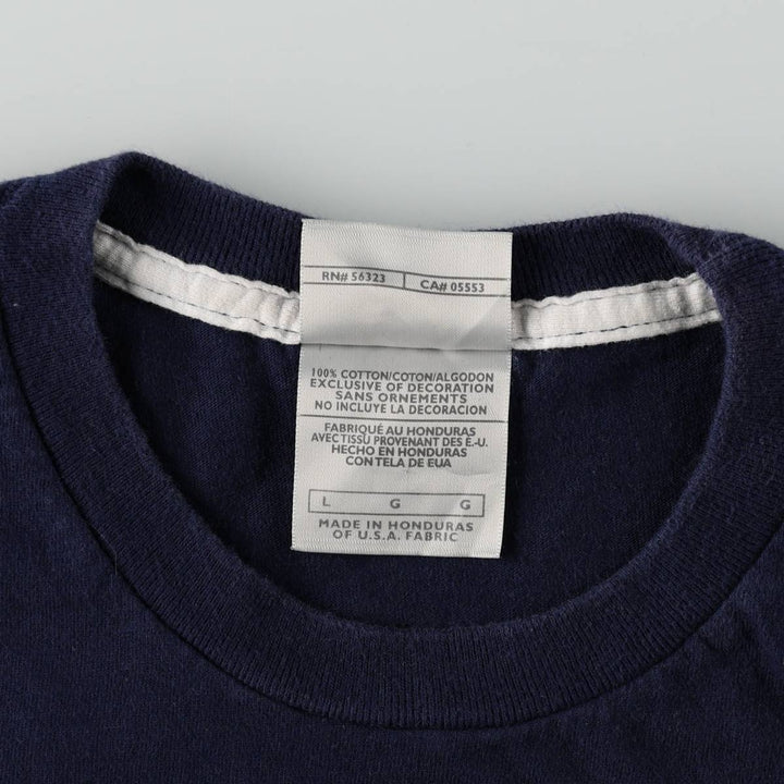 00'S Nike One Point Logo T-shirt Men's L size cotton navy blue type Vintage Second Hand
