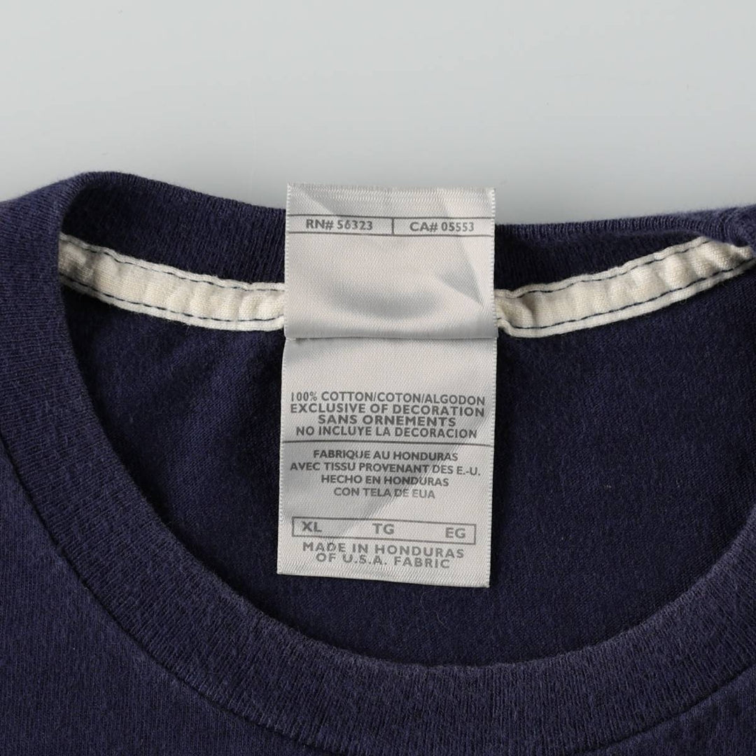 00'S Nike One Point Logo T-shirt Men's XL cotton navy blue type Vintage Second Hand
