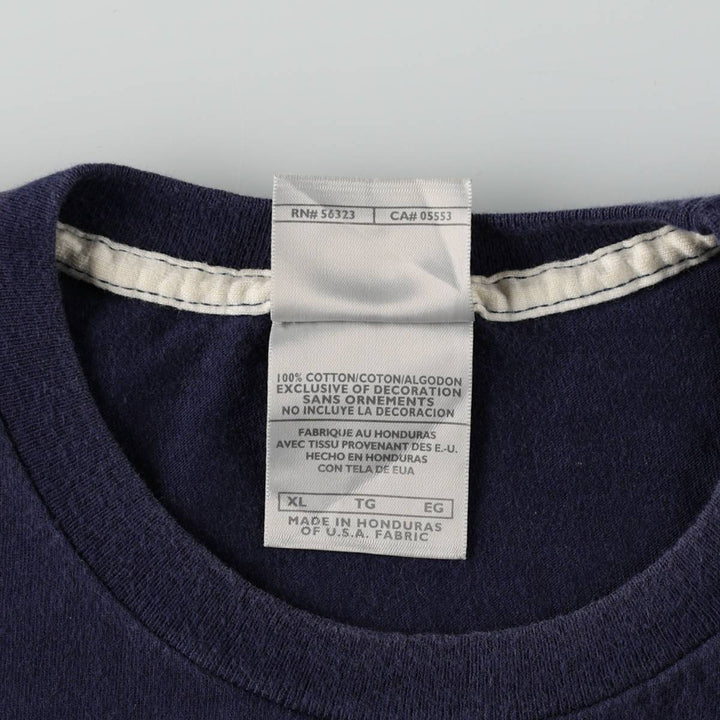 00'S Nike One Point Logo T-shirt Men's XL cotton navy blue type Vintage Second Hand