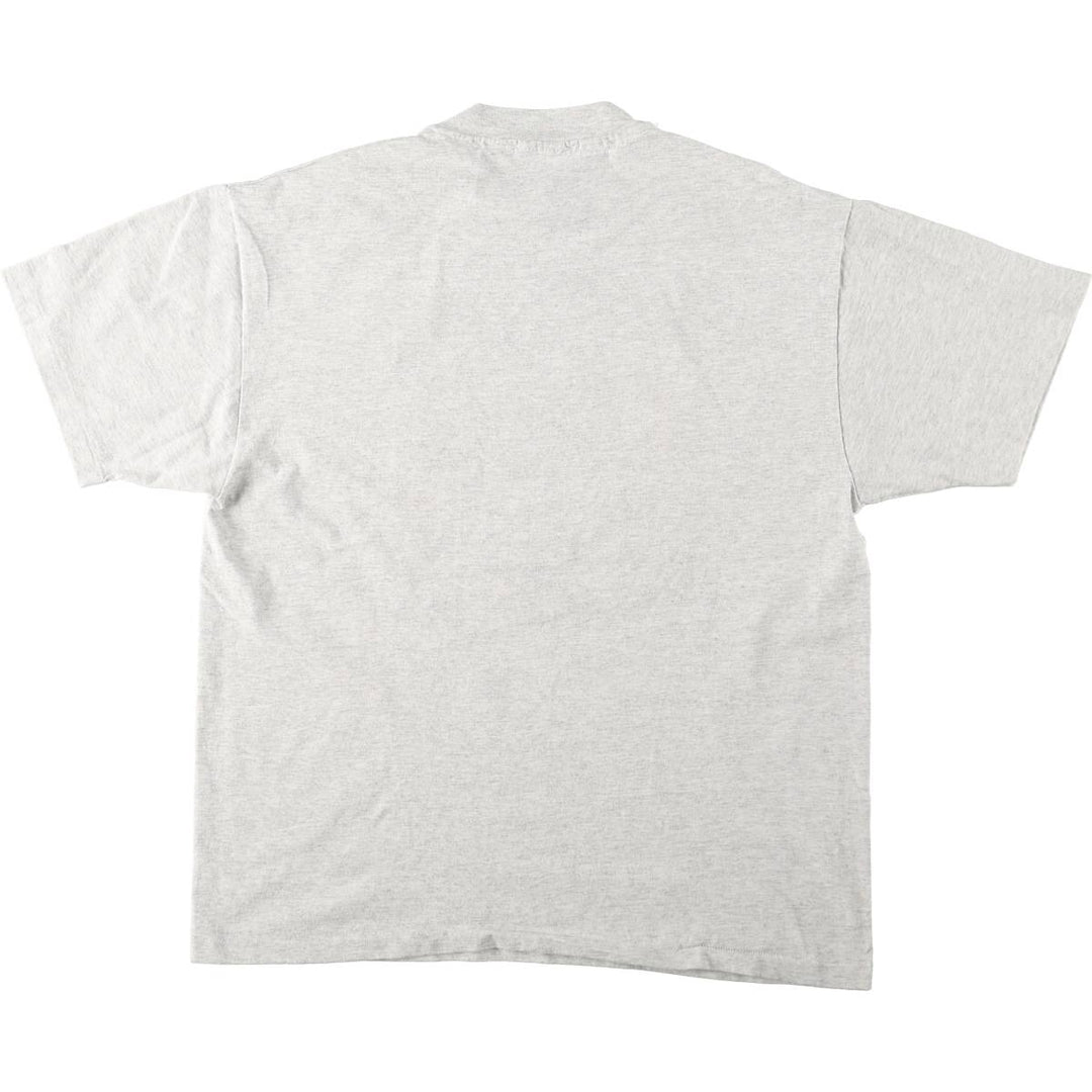 80'S Champion Print T-Shirt, Made in USA, Men's Size L (Equivalent), Vintage cotton pale white type Vintage Second Hand