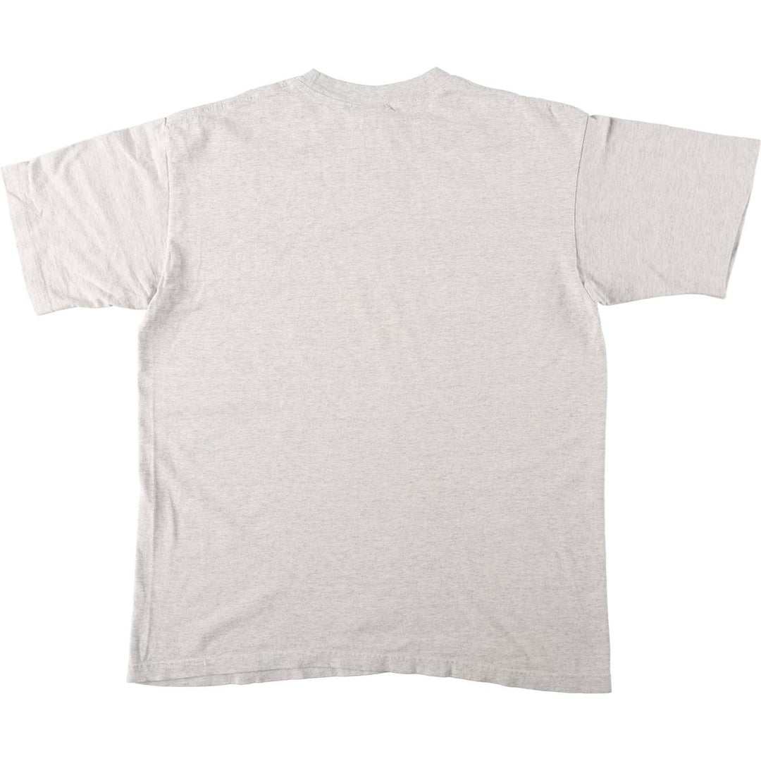 80'S Reebok Logo Print T-Shirt, Made in USA, Men's Size L (approx.), Vintage cotton pale white type Vintage Second Hand