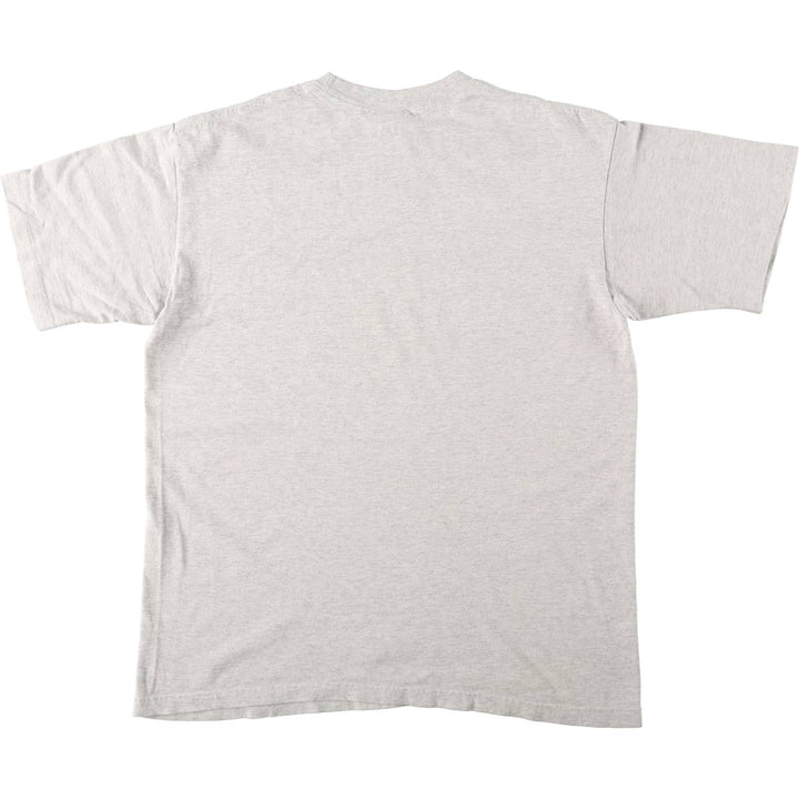80'S Reebok Logo Print T-Shirt, Made in USA, Men's Size L (approx.), Vintage cotton pale white type Vintage Second Hand