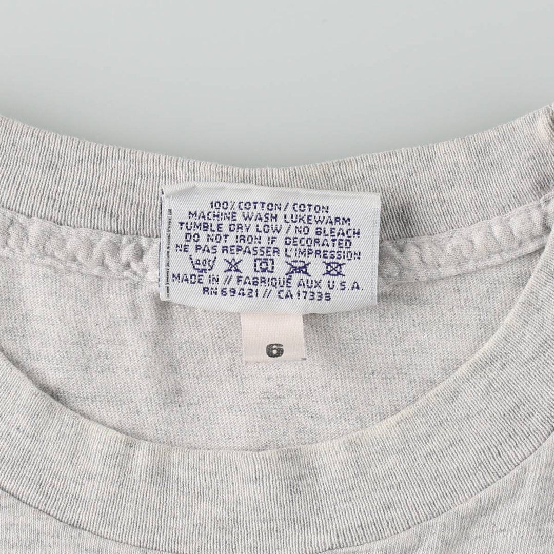 80'S Reebok Logo Print T-Shirt, Made in USA, Men's Size L (approx.), Vintage cotton pale white type Vintage Second Hand