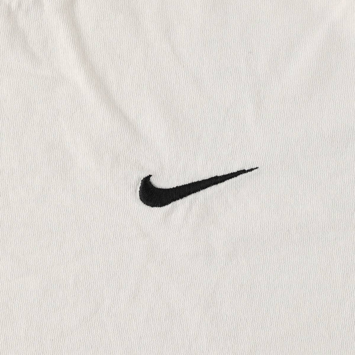 90'S Nike One Point Logo T-shirt Made in USA Men's L Size Vintage cotton white type Vintage Second Hand