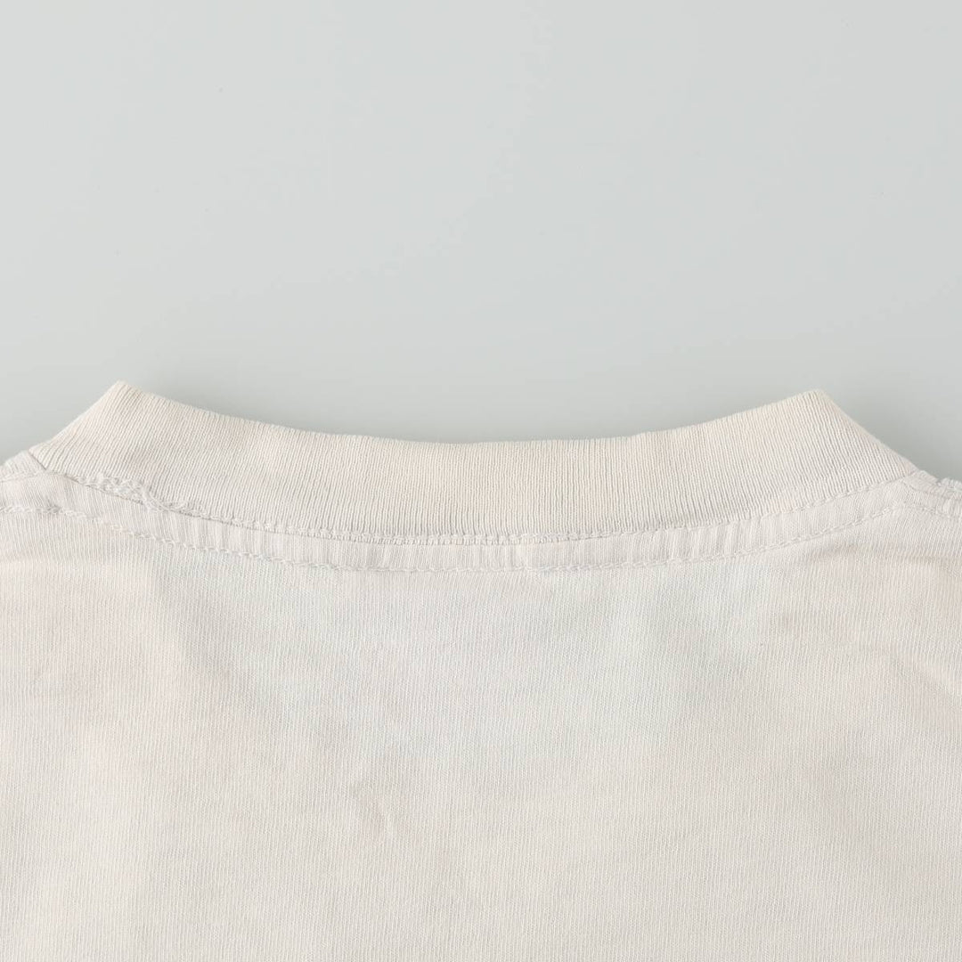 90'S Nike One Point Logo T-shirt Made in USA Men's L Size Vintage cotton white type Vintage Second Hand