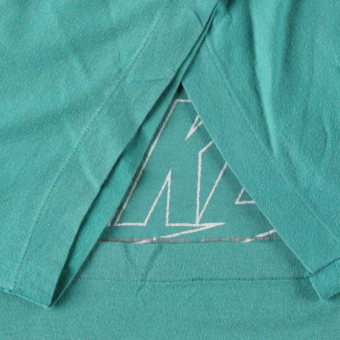 Nike logo print T-shirt, size M for men cotton green type Vintage Second Hand