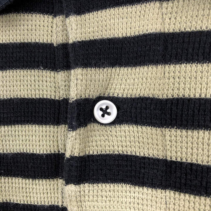 Ralph Lauren POLO by Ralph Lauren short sleeve striped polo shirt, men's size M cotton black type Vintage Second Hand